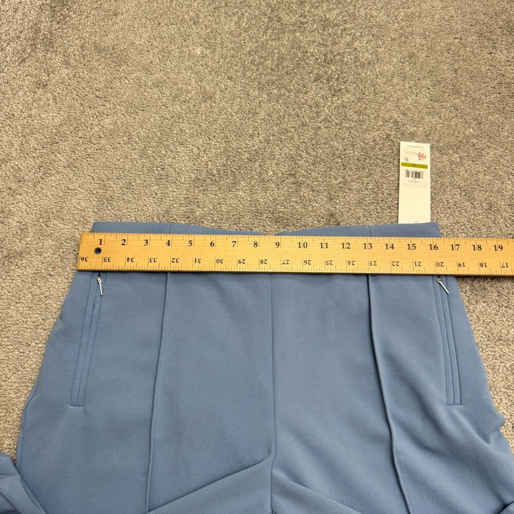 Calvin Klein Slim Leg Ankle Length Trouser Dress Pants Womens 14 Blue Infinite - Picture 12 of 16